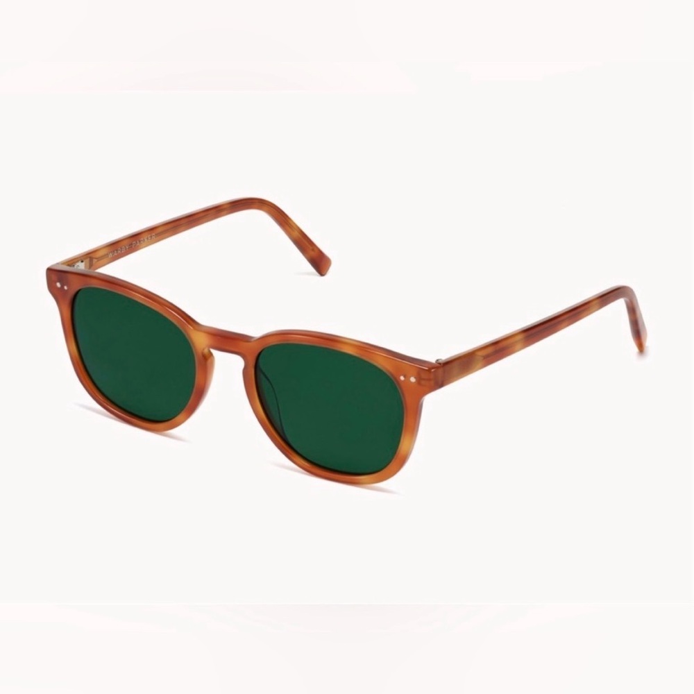 TODDY Men's Sunglasses - Tortoise Frame with Green Lenses